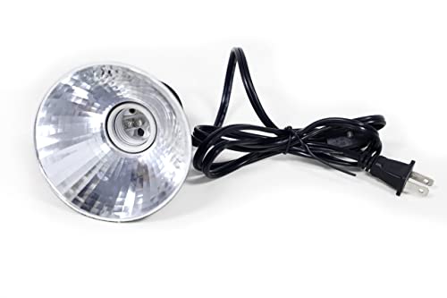 Reptile Mini-Ceramic Heat Emitter Dome Fixture with 54" AC Cord and Switch