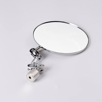 HARDK Magnetic Base Inspection Mirror Welding Mirror - Swivel Angle Ball Joint Antenna Mirror-3.35 Inch Diameter - size: 3.35 inch