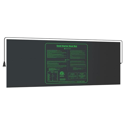 iPower Waterproof Seedling Heat Mat 48" x 20", ETL Certified Durable Germination Heating Pad, for Seed Starting Propagation - size: 48" x 20, style: Heat Mat Upgrade Version