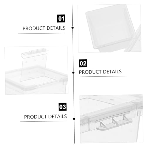 FOMIYES 12pcs Reptile Feeding Box Breeding Storage Nest for Snakes Lizards Frogs Environment