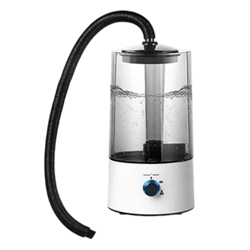 Reptile Humidifier & Fogger 4L Large Capacity Tank Cool Mist Maker with Adjustable Hose, Auto Shut-Off for Terrarium Geckos Snakes Turtles Lizards Frogs (White)