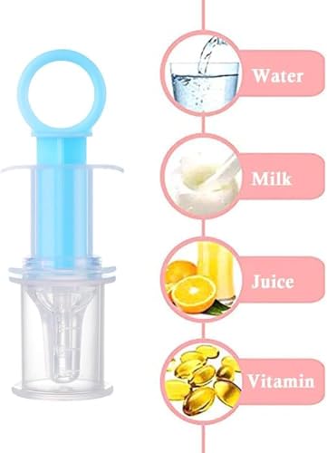 Blue Pet Medicine Feeder Liquid Oral Syringe Milk Nursing Bottles Syringe Soft Tip Plastic Pet Medical Feeding Tool for Dog Puppy Cat, Kitten Nursing Supplies
