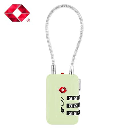 TSA Accepted Luggage Travel Lock, Set-Your-Own Combination Lock for School Gym Locker, Luggage Suitcase Baggage Locks, Filing Cabinets, Toolbox, Case (Mint Green, 1 Pack) - color: Mint Green 1-Pack