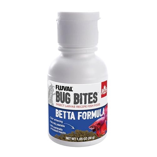 Fluval Bug Bites Betta Fish Food, Granules for Small to Medium Sized Fish, 1.05 Oz. | Granules for Small to Medium Sized Fish