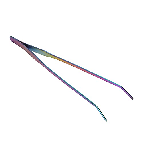 Aquarium Tweezers, Long Tweezers Planted Tongs Feeding Tools 27cm Stainless Steel Long Tweezer Feeding Tongs for Aquatic Plants, Reptile, Snakes, Lizards, Feeder (27cm - size: 27cm bent clip