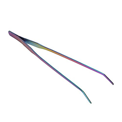 Aquarium Tweezers, Long Tweezers Planted Tongs Feeding Tools 27cm Stainless Steel Long Tweezer Feeding Tongs for Aquatic Plants, Reptile, Snakes, Lizards, Feeder (27cm - size: 27cm bent clip