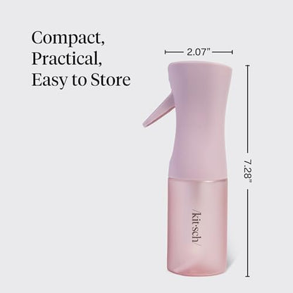 Kitsch Continuous Spray Bottle for Hair – Sheer Violet, 150ml | Fine Mister Spray Bottle & Water Spray Bottle – Recycled Hair Spray Bottle – Spray Bottles for Cleaning, Styling, & More - color: Sheer Violet