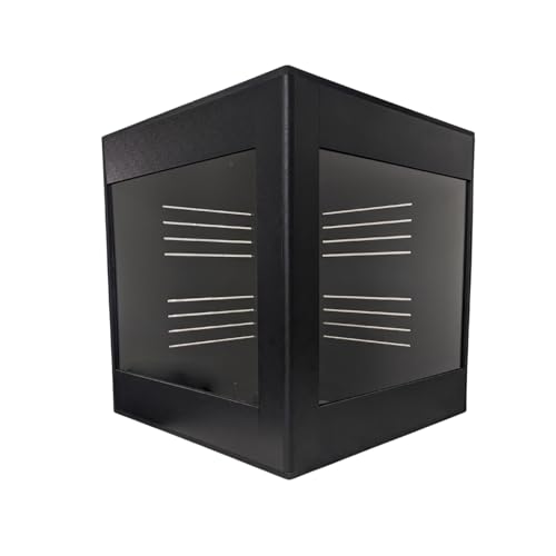 Premium PVC Reptile Enclosure, 40 Gallon, Easy Assembly, Moisture-Proof, Heat Retention, Sliding Doors, Ventilation, Bio-Active Setups, Non-Reflective Black Finish, Made in USA (Black Brace) - color: Black Brace