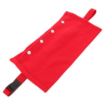 COLLBATH Adjustable Red Reptile Travel Carrier Sling Bag for Bearded Dragon and Chameleon – Breathable Pet Sling for Small Animals Outdoor Transport
