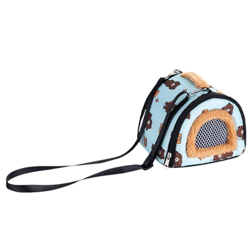 Animal Carrier Bag Cold-Weather Winter Pouch | Bunny Travel Carrier for Camping Moving Commuting Chinchilla Chameleon Reptile Lizards Leopard Gecko - color: Orange