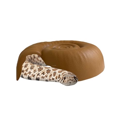 Reptile Tank Accessories, Helicoid Plastic Hideout for Snake, Ball Python Tank Accessories, Snake Hideout for Ball Python, Tank Habitat Accessories