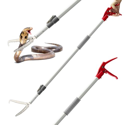 ZeyaHuanMao 55-88 Inch Extendable Snake Grabber Catcher Tongs