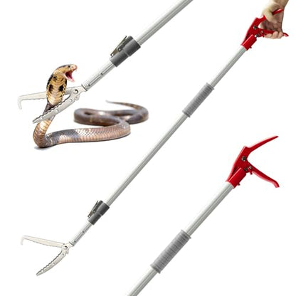 ZeyaHuanMao 55-88 Inch Extendable Snake Grabber Catcher Tongs
