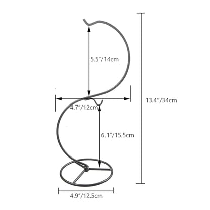 YY YEARCHY Ornament Display Stand Holder Home Wedding Decoration Rack for Hanging Glass Globe Air Plant Flower Pot Stand Iron Pot Hook Stand Terrarium Witch Ball (1, 13.4"*4.9") | Home Wedding Decoration Rack for Hanging Glass Globe Air Plant Flower Pot T