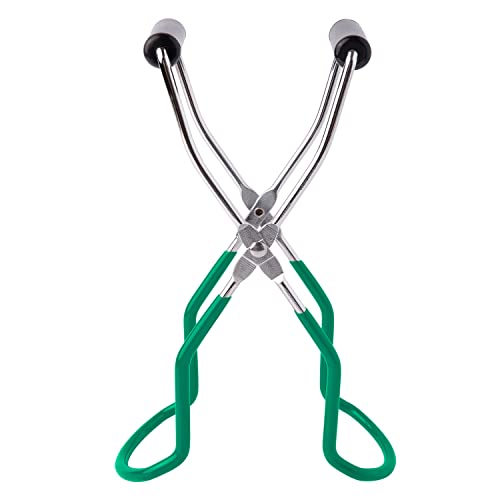 Canning Jar Lifter Tongs, Canning Supplies | Stainless Steel Jar Lifter with Grip Handle for Home Kitchen, Cyan - color: Cyan