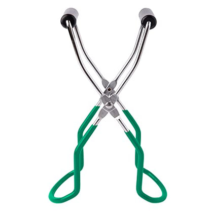 Canning Jar Lifter Tongs, Canning Supplies | Stainless Steel Jar Lifter with Grip Handle for Home Kitchen, Cyan - color: Cyan
