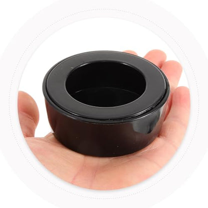 Escape-Proof Reptile Feeding Bowl Plastic Water Dish Large Round Terrarium Feeder for Snakes Lizards Turtles and Geckos