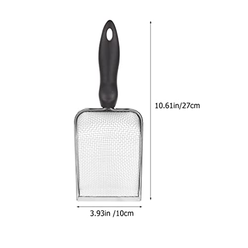 2pcs Reptile Litter Shovels for Easy Waste Cleanup Turtles Lizards Snakes and Frogs Durable Fine Mesh Scoop for Pet Terrariums