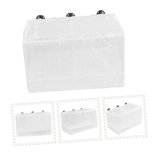 COLLBATH Breeding Box for Betta Fish Isolation Mesh Tank Divider Incubator Box for Aquarium Reptile Shrimp and Fry