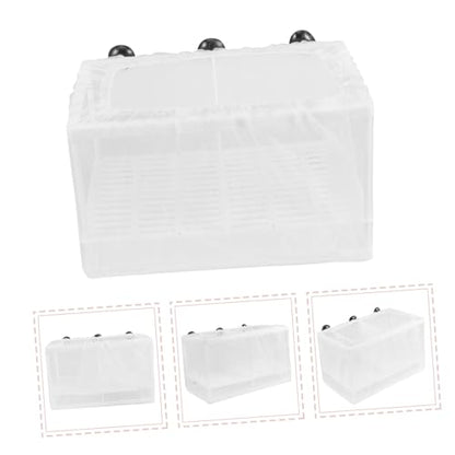 COLLBATH Breeding Box for Betta Fish Isolation Mesh Tank Divider Incubator Box for Aquarium Reptile Shrimp and Fry