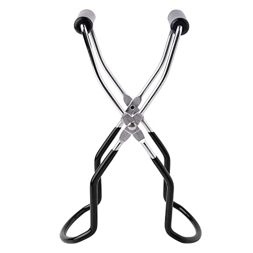 Canning Jar Lifter Tongs, Canning Supplies | Stainless Steel Jar Lifter with Grip Handle for Home Kitchen, Black - color: Black