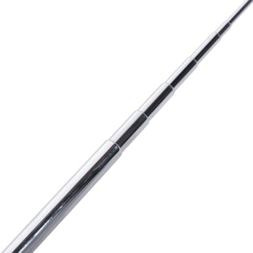 Adjustable Stainless Steel Snake Hook Retractable Long Handle Professional Amphibious Reptile Catching Tool Accessories(Silver) - color: Silver