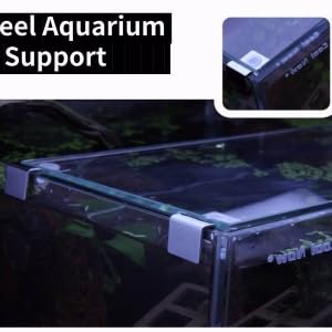 4Pcs Fish Glass Cover Clip, Stainless Steel Aquarium Glass Cover Support Bracket Holders Universal Lid Clips for Rimless Aquarium(8mm) - color: 8mm