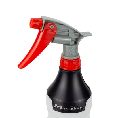 Maxshine 25oz Heavy-Duty Spray Bottle (Black) | Chemical-Resistant Detailing Sprayer with Adjustable Nozzle & Ergonomic Trigger | Durable Spray Bottle for Car Cleaning, Garage & Home Use - color: Black