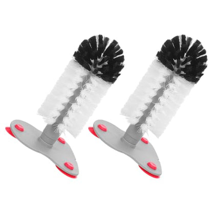 YARNOW 2pcs Turtle Cleaning Brush with Suction Cup for Tank and Aquarium, Abs Material Reptile Grooming Tool Removes Shell Scutes, Mud, and Dirt, Gentle Exfoliating Back Scratcher