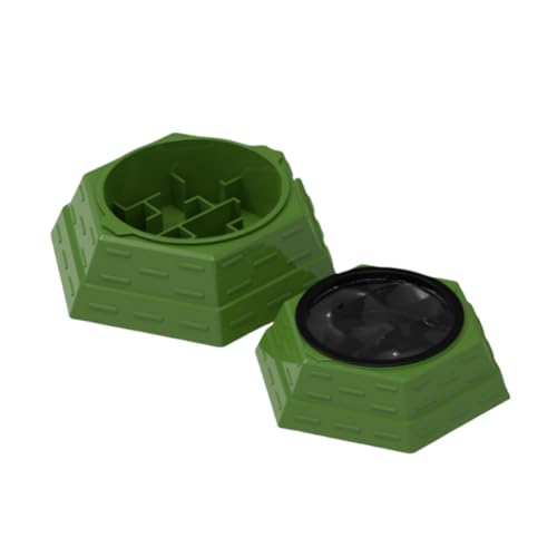 Reptile Food Bowl Plastic Water Feeder Bowls Anti- Escape Mini Round Reptile Feeder for Lizard, Gecko,Cricket, Leopard Gecko etc (Big) - size: big