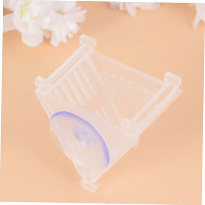 Automatic Aquarium Fish Feeder Red Feeding Cup, Acrylic Red Worm Food Dish for Fish Tank, Shrimp and Aquatic Pets Feeding Tool