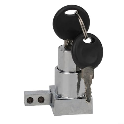 Zinc Alloy Sliding Glass Door Lock Set with Keys for Display Cabinets and Terrariums, Rust-Resistant Hardware for 5-8mm Glass Panels, Installation without Drilling(4PCS) - size: 4 Pieces