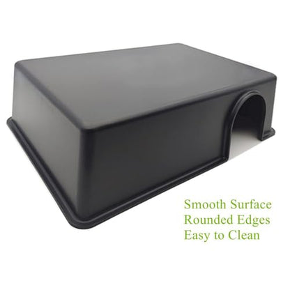 Amypet Reptile Hide Snake Hideout for Different Reptiles Snakes Ball Pythons Use Durable Material Easy to Clean 13.25" L x 8.8" W x 3.1" H (XL) - size: XL