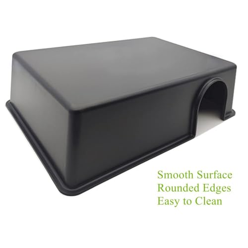 Amypet Different Size Reptile Use Hide Cave for Snakes,Reptiles, Ball Pythons Durable Material Easy to Clean 10.2 x7.48 x 2.75inch (L) - size: L