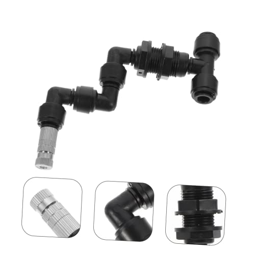 VANZACK 5pcs Garden Spray Nozzle Reptile Mister Nozzles Misting Sprayer Head Tank Landscape Sprayer Head Fine Spray for Reptile Humidifiers - color: Blackx5pcs, size: 10X9X2CMx5pcs