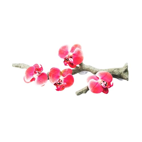 Reptiles Decoration Terrariums Plant Corner Climbing Branch Suction Cup Aquariums Artificial Vine for Snake Bearded Dragon - size: B