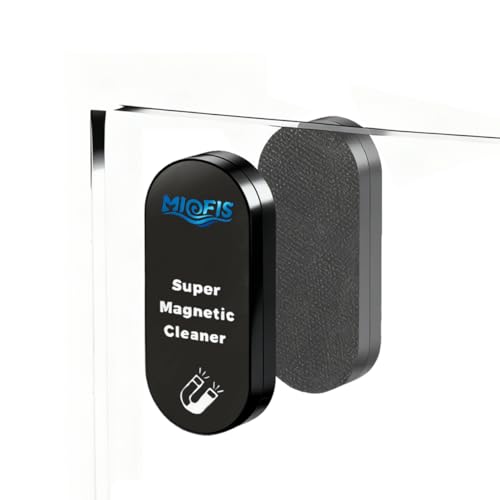 Magnetic Algae Scraper - N52 Magnet, Ultra-Thin, Reef Safe (STD) | non scratch, strong hold, one pass, daily use, 20mm glass, large aquarium, saltwater safe, ergonomic, 0.55in inner