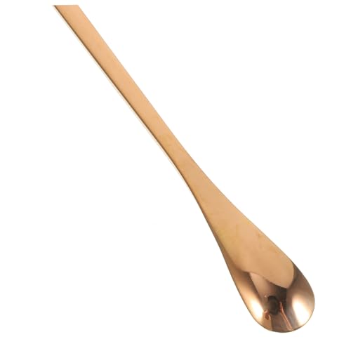Toddmomy 2pcs Reptile Feeding Spoon Lizard Gecko Pet Feeder Tool Small Animal Food Scoop - color: Rose Gold