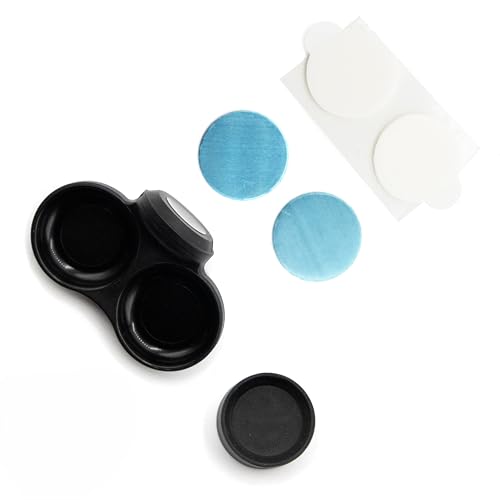 Pangea Microdish Kit for Micro Gecko Feeding, Water Bowl for Tiny Reptiles | Magnetic Attachment Dots Included 1.25in x .75in - size: XS Dual Surface Mount