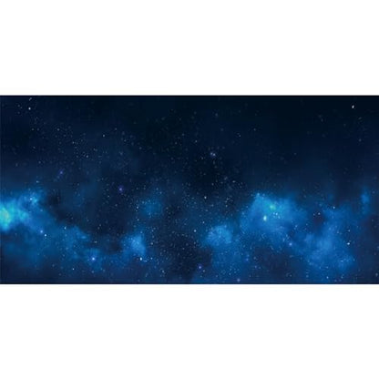 AWERT 30x18 inches Galaxy Aquarium Background Cloud Stars and Blue Cosmic Universe Fish Tank Background Mystery Space Terrarium Background - size: 30x18in/75x45cm