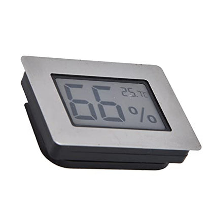 Mini Hygrometer Thermometer, Embedded Electronic Thermometer and Hygrometer Cigar Hygrometers Box Guitar Wine Cabinet Design LCD E Ic Digital Indoor Humidity Gauge Monitor for