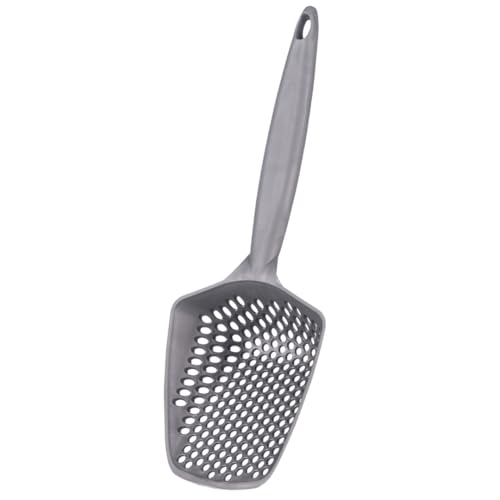 Set of 2 Cat Litter Scoop with Small Holes, Deep Sifting Shovel for Fine Litter, Reptile Terrarium Sand & Rabbit Pooper Lifter, Hanging Handle Poop Scooper (Gray, Set of 2) - color: Gray, size: Set of 2