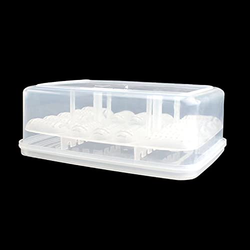 Still Awake Reptile Egg Incubator Professional Hatcher Hatching Box Case Tray Plastic Breeding Incubator for Hatching Snake,Lizards, Reptiles,Gecko(16 Slots Without Thermometer)