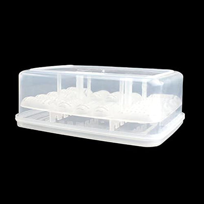 Still Awake Reptile Egg Incubator Professional Hatcher Hatching Box Case Tray Plastic Breeding Incubator for Hatching Snake,Lizards, Reptiles,Gecko(16 Slots Without Thermometer)