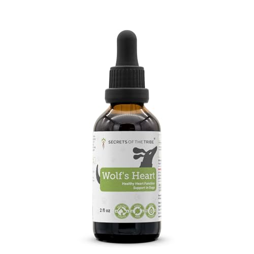 Wolf's Heart | Natural Herbal Dietary Supplement for Dogs | Healthy Heart Function Support in Dogs | Alcohol-Free Extract, Dandelion Root, Lemon Balm, Calendula, Lavender, Fennel 2 oz - style: Heart