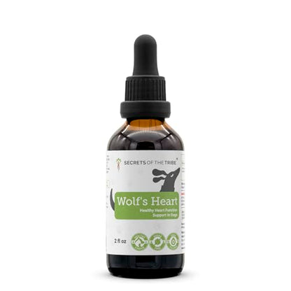 Wolf's Heart | Natural Herbal Dietary Supplement for Dogs | Healthy Heart Function Support in Dogs | Alcohol-Free Extract, Dandelion Root, Lemon Balm, Calendula, Lavender, Fennel 2 oz - style: Heart