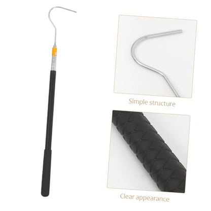 Stainless Steel Telescopic Snake Hook Adjustable Retractable Snake Catching Tool for Reptile Handling Collapsible Animal Catch Pole