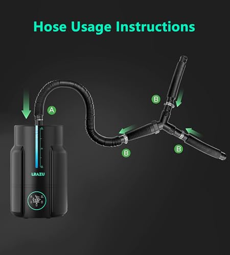Reptile Fogger Extension Hose, Plants Humidifier Replacement Tubes, Accessories for Reptile Tank, Terrarium, Grow Tent, Mushroom（Not Include Humidifier） - color: Grey
