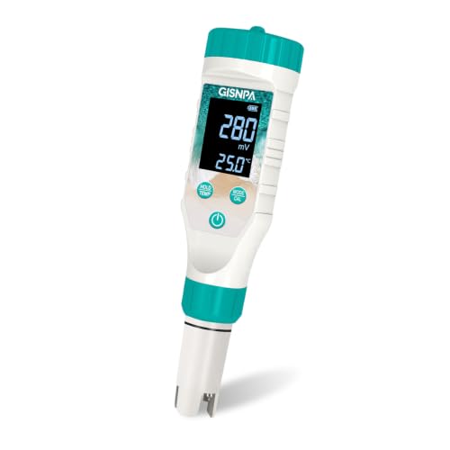 Digital Pool Water Tester, Pool pH Tester, Chlorine Tester & Pool Salt Tester 7 in 1 FAC Digital Salinity Tester for Saltwater Aquarium Sodium Chloride Swimming Pools Hot Tubs Spas - color: Green