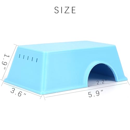 Snake Hide, Leopard Gecko Tank Accessories for Reptile Ball Python Crested Gecko Lizard Bearded Dragon - BlueHideM - color: Blue, size: Medium